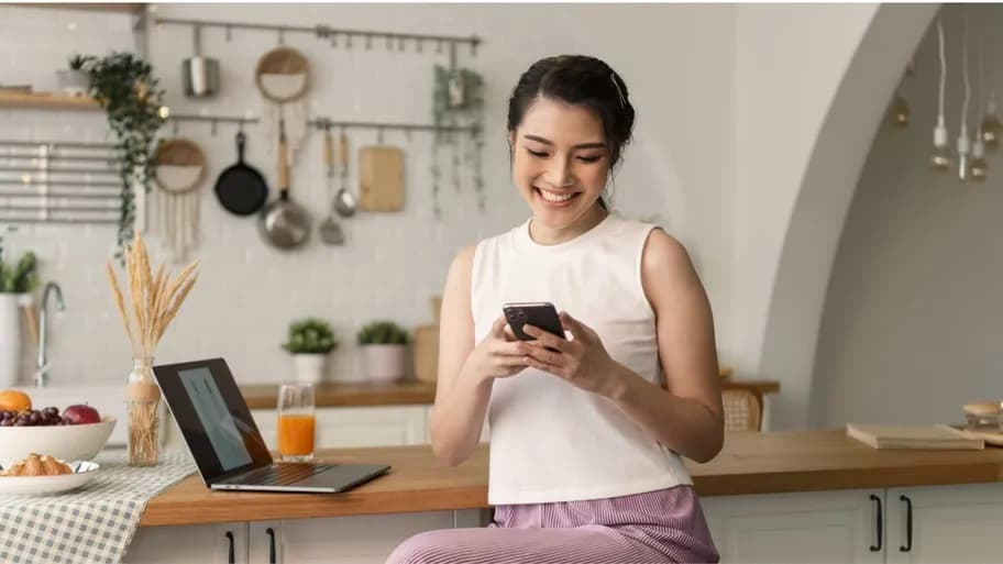 Woman feeling empowered and relaxed after learning about egg freezing.